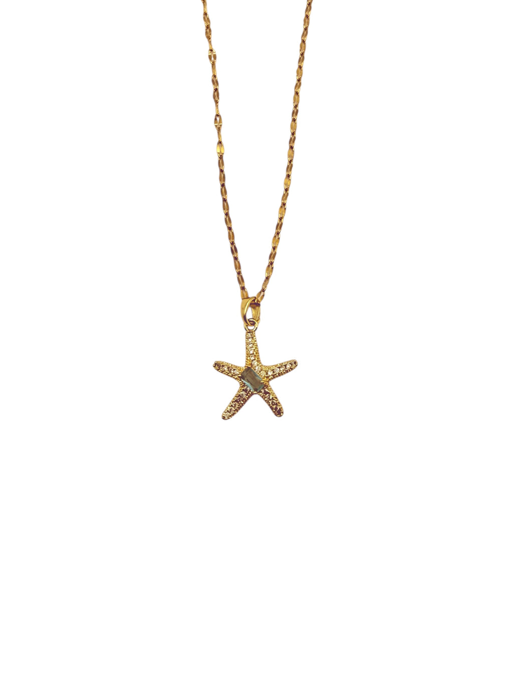 Goldfarbene Kette mit Seestern-Anhänger