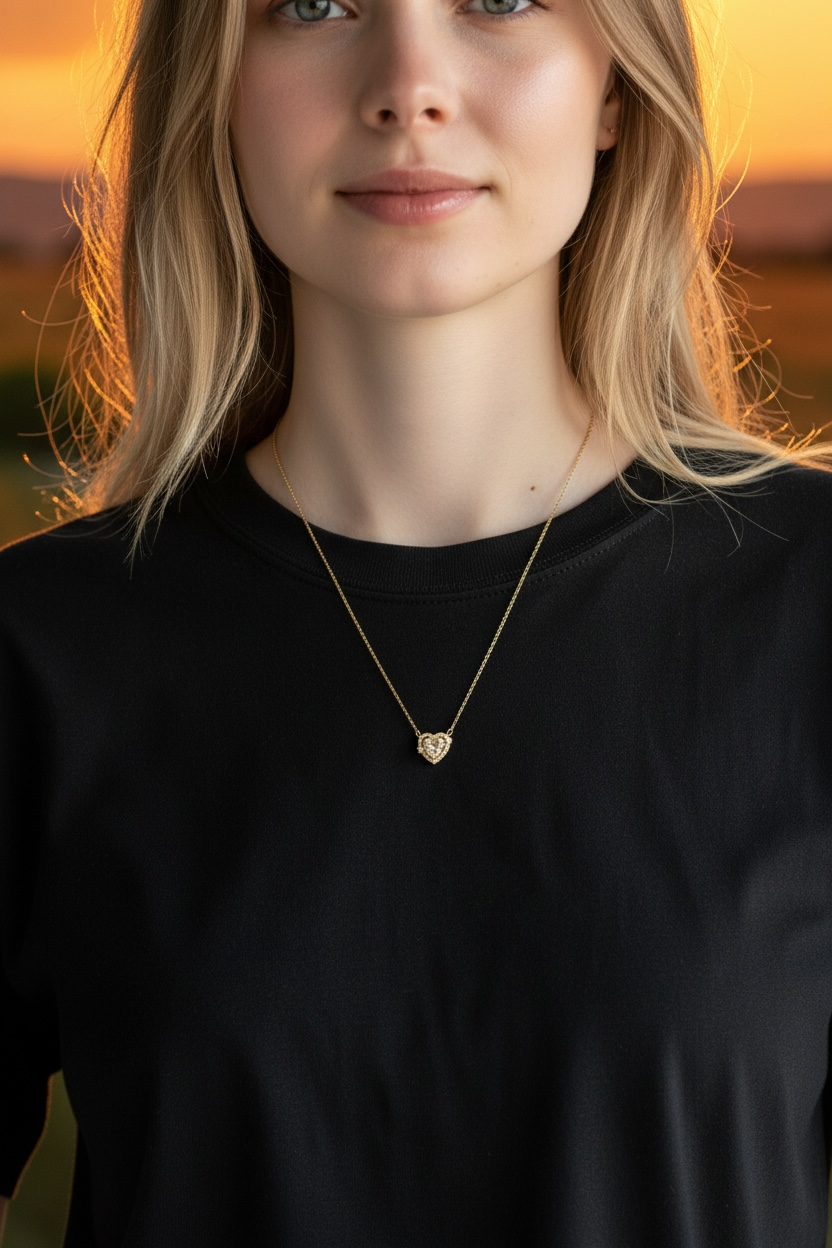 Herz-Halskette - Eleganz & Romantik