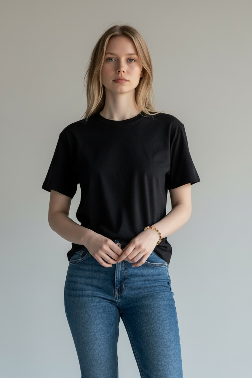 Edles Armband mit tropfenförmigen Multicolor-Steinen