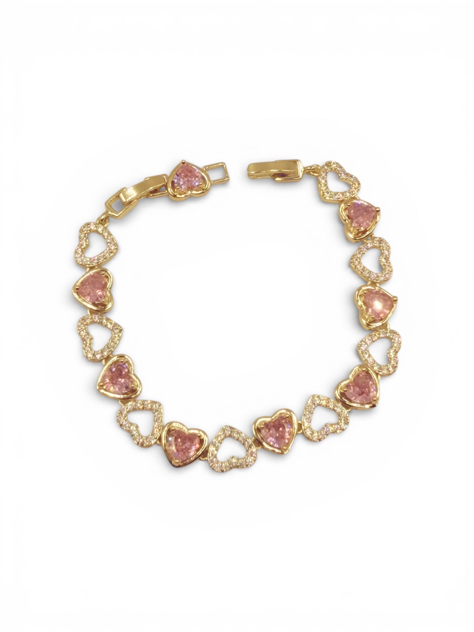 Herzarmband in Goldoptik