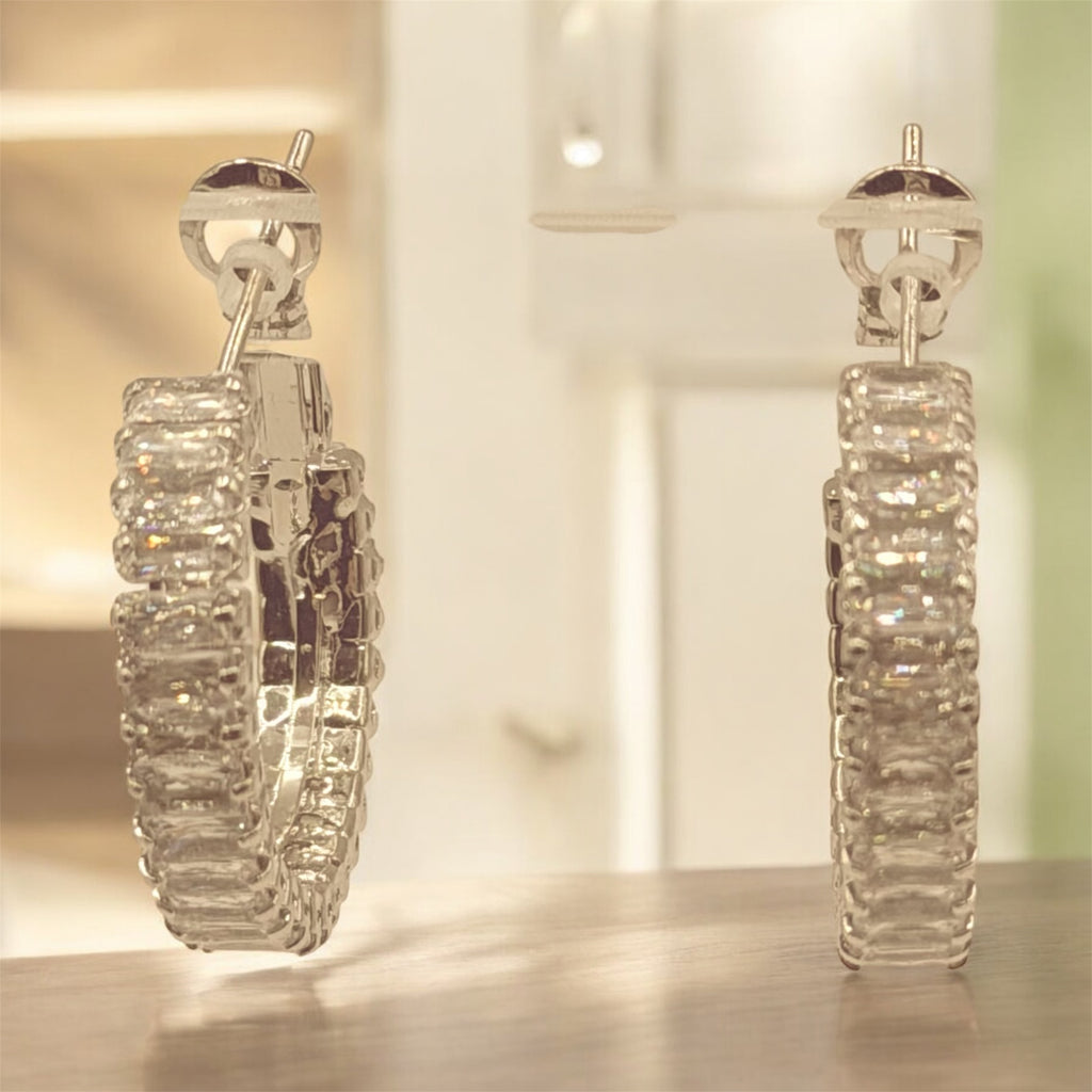 Creolen mit strukturierter Oberflache - Klassisch & Modern