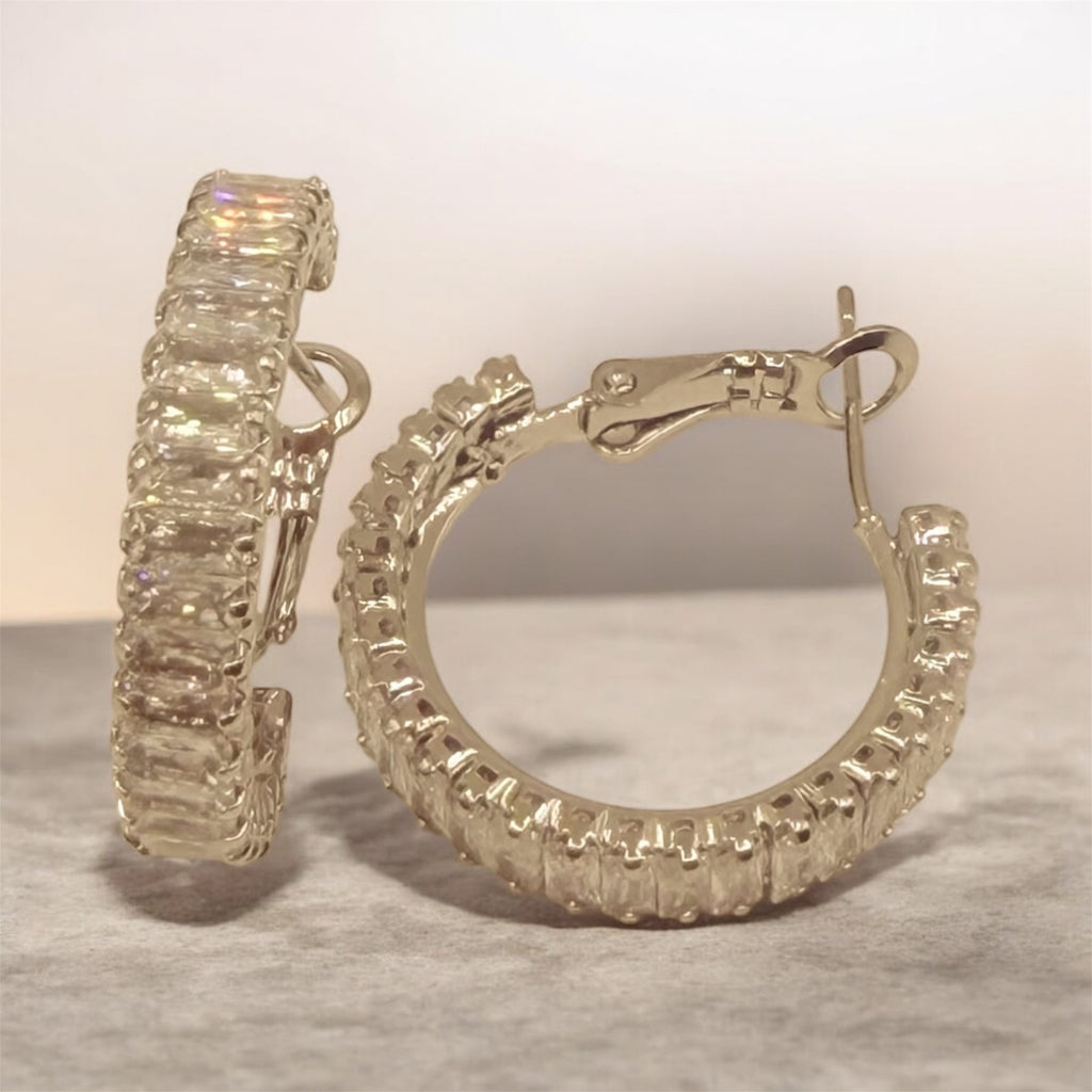 Creolen mit strukturierter Oberflache - Klassisch & Modern