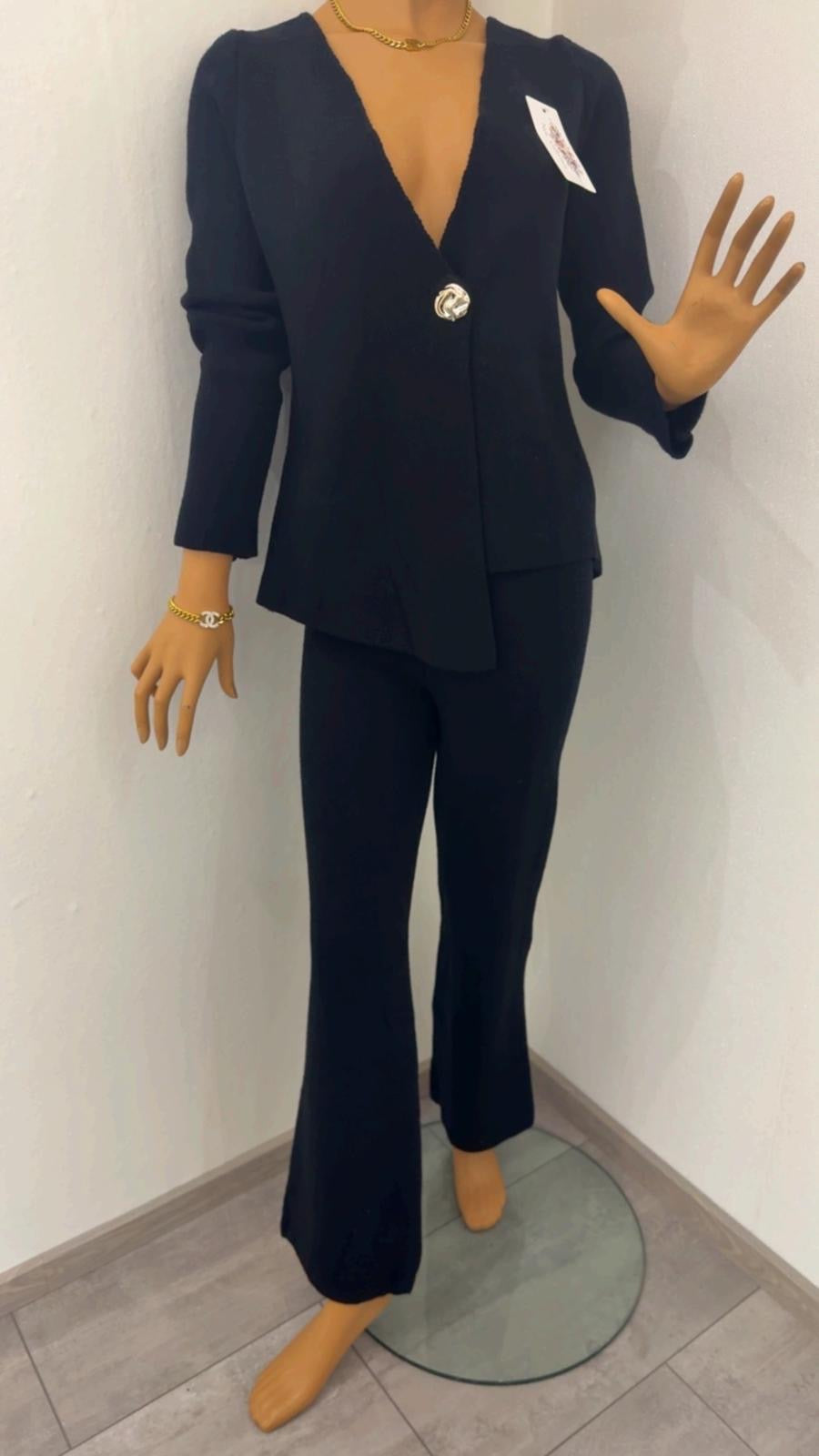 Elegantes Zweiteiler-Set in Schwarz